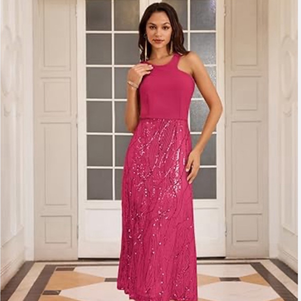 Sleeveless sequin dress
